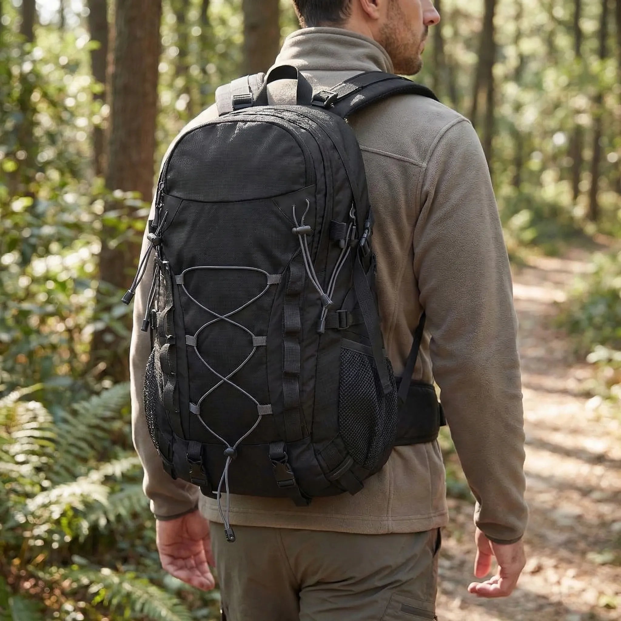 40-Litre Ventilated Outdoor Backpack – Breathable Hiking Day Pack