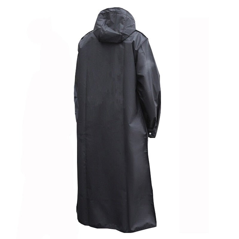 Waterproof Long Raincoat – Unisex with Hood Windproof Outdoor Jacket