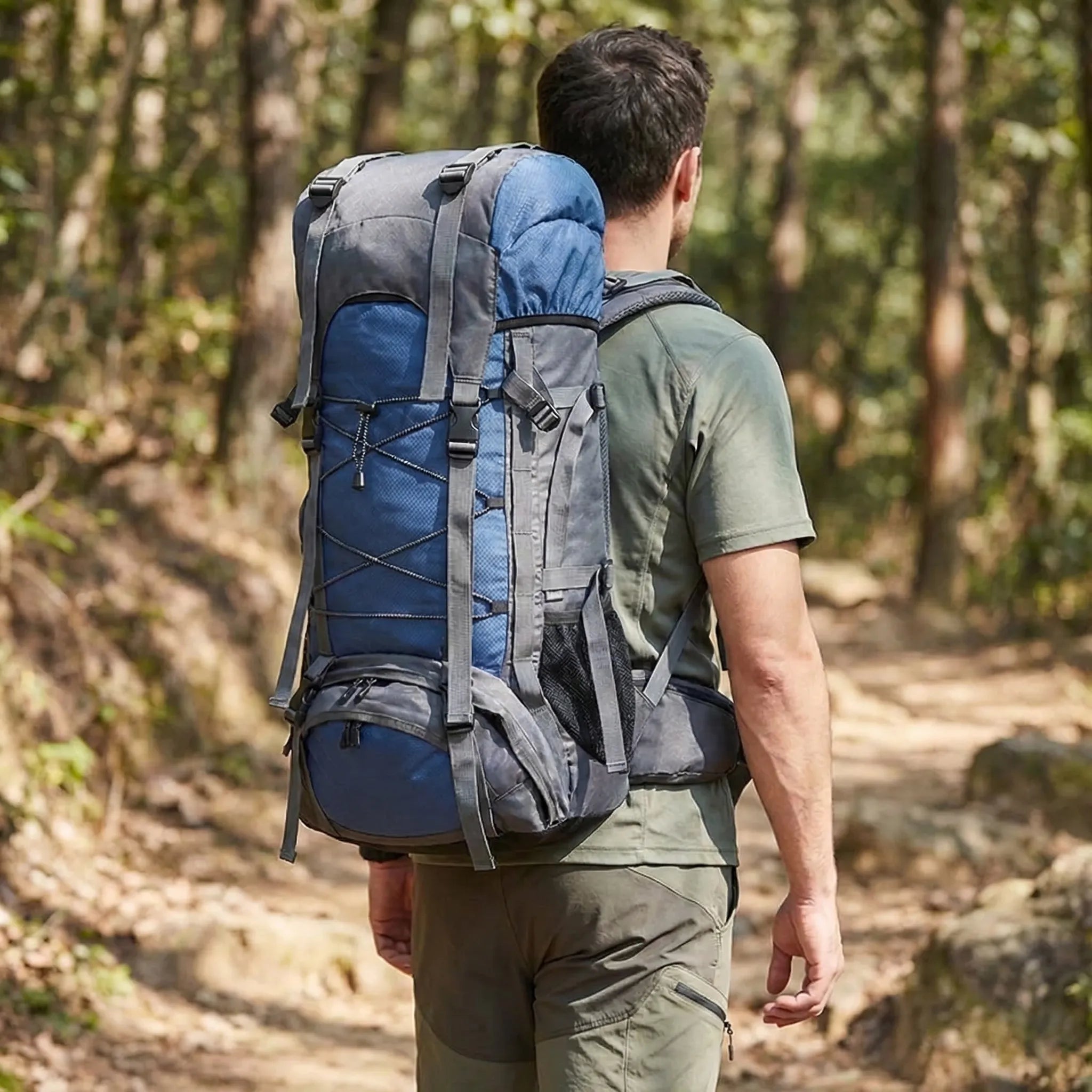 Large Capacity Trekking Backpack – Durable Outdoor Hiking Adventure Pack