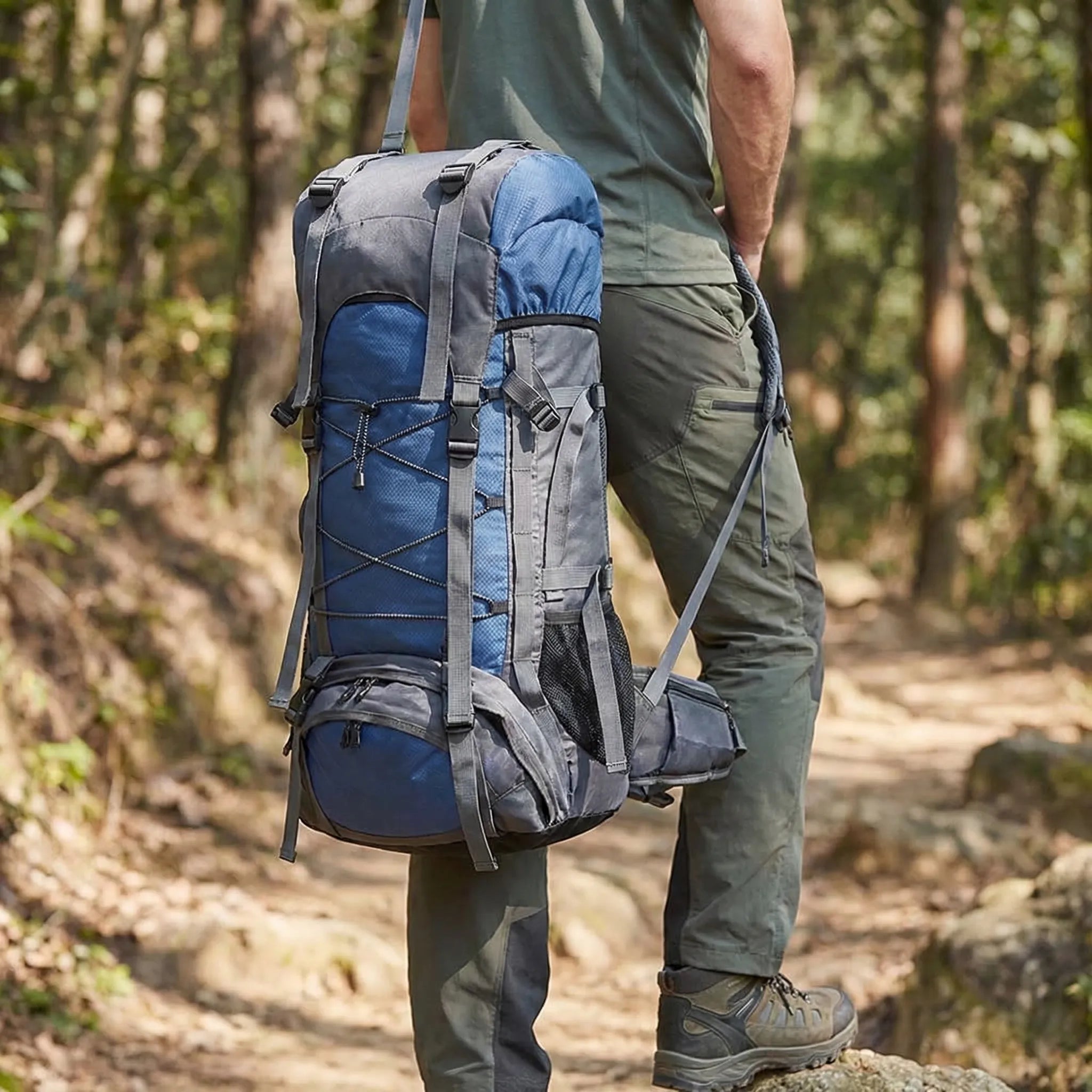 Large Capacity Trekking Backpack – Durable Outdoor Hiking Adventure Pack