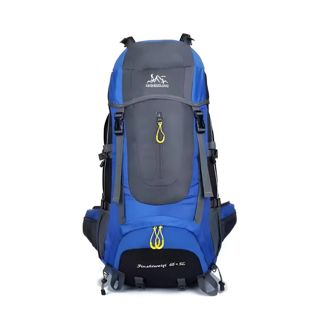 CarryQuest® 65+5L Large Camping Backpack – Durable Nylon Travel Pack