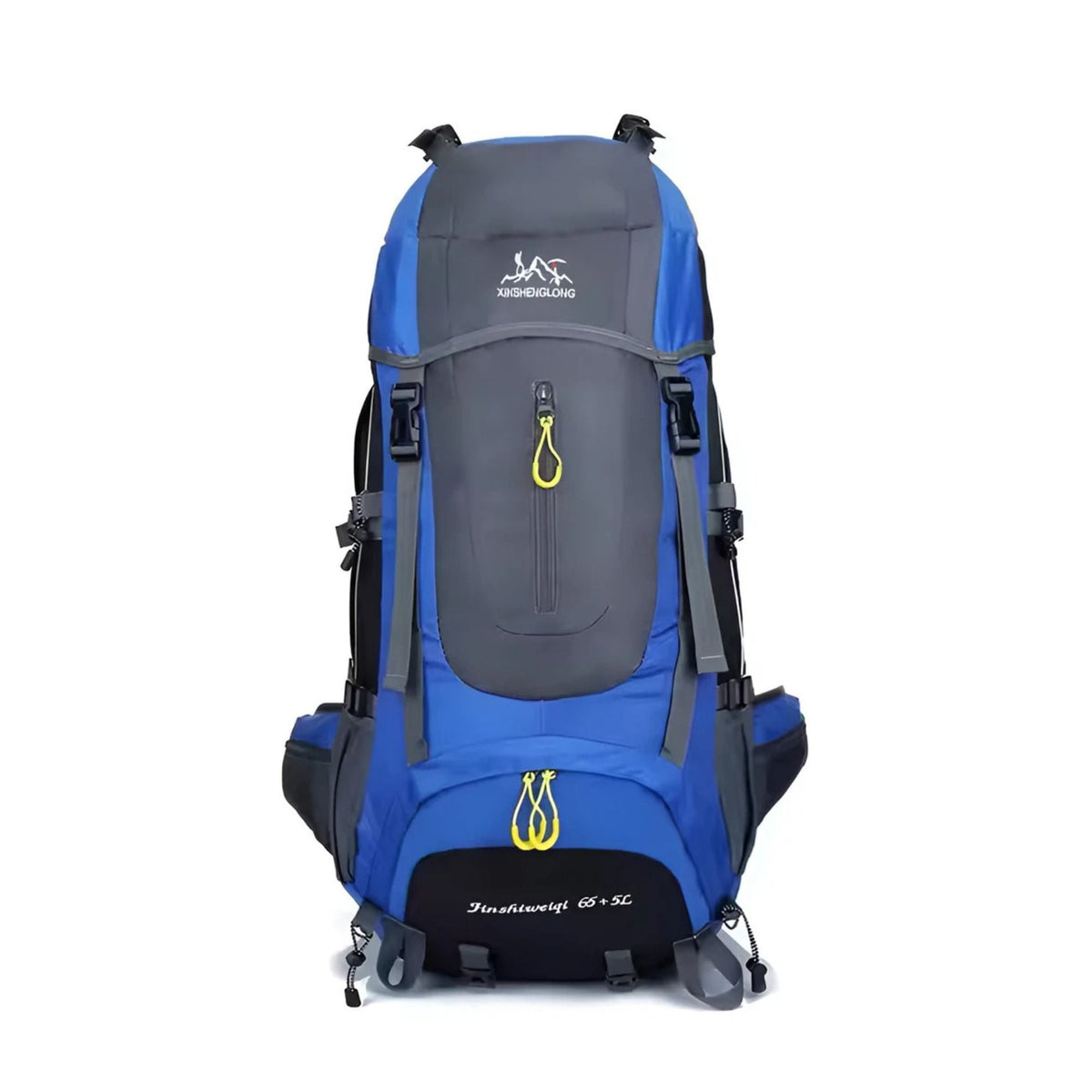 CarryQuest® 65+5L Large Camping Backpack – Durable Nylon Travel Pack