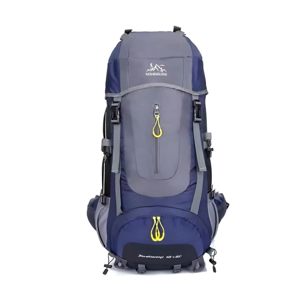 CarryQuest® 65+5L Large Camping Backpack – Durable Nylon Travel Pack