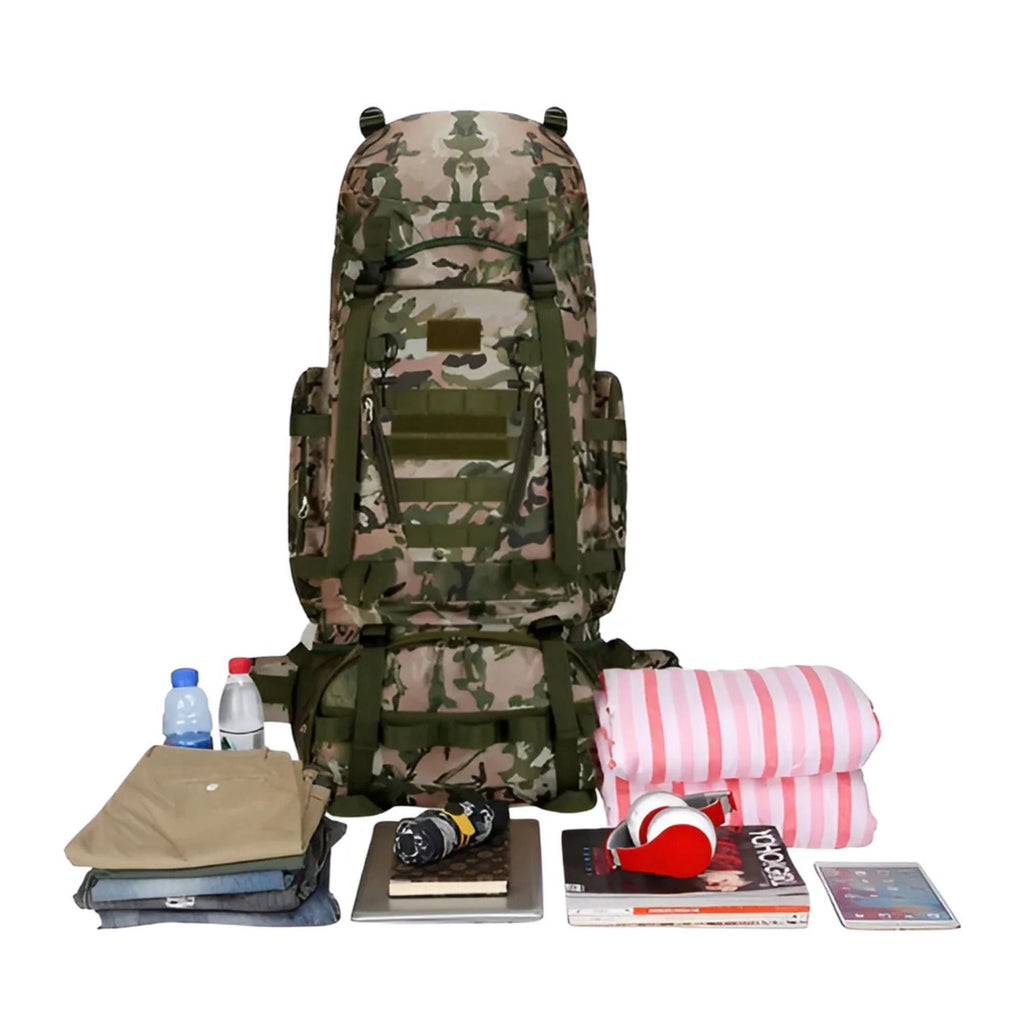 CarryQuest® 90L Titan Waterproof Hiking Backpack – Large Expedition Pack
