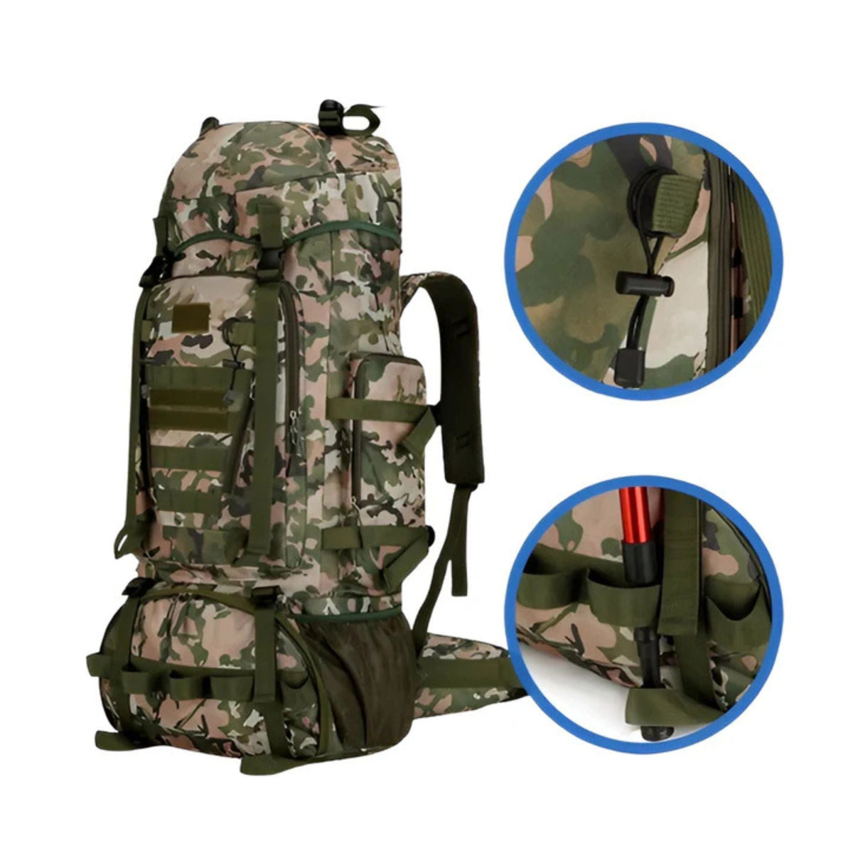 CarryQuest® 90L Titan Waterproof Hiking Backpack – Large Expedition Pack