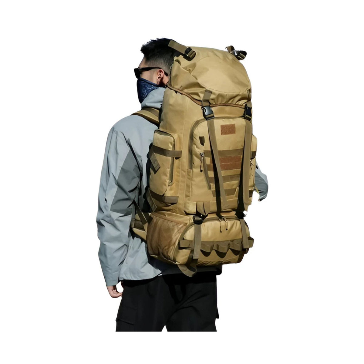 CarryQuest® 90L Titan Waterproof Hiking Backpack – Large Expedition Pack