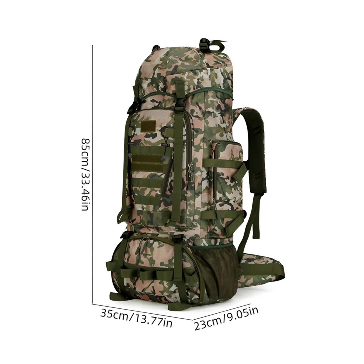 CarryQuest® 90L Titan Waterproof Hiking Backpack – Large Expedition Pack