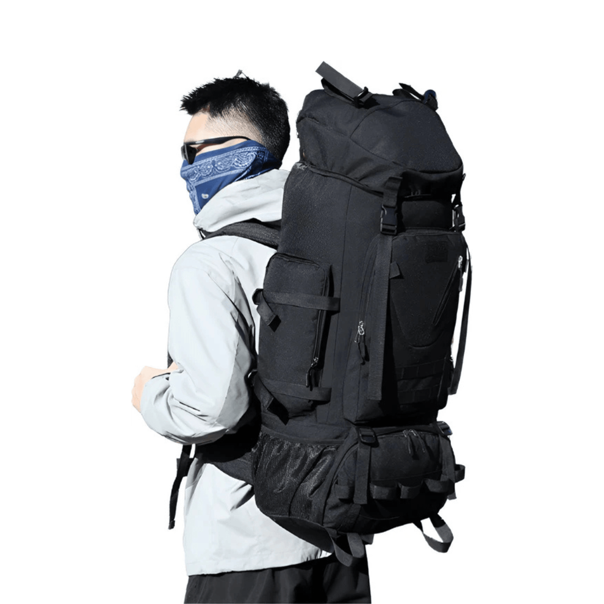 CarryQuest® 90L Titan Waterproof Hiking Backpack – Large Expedition Pack