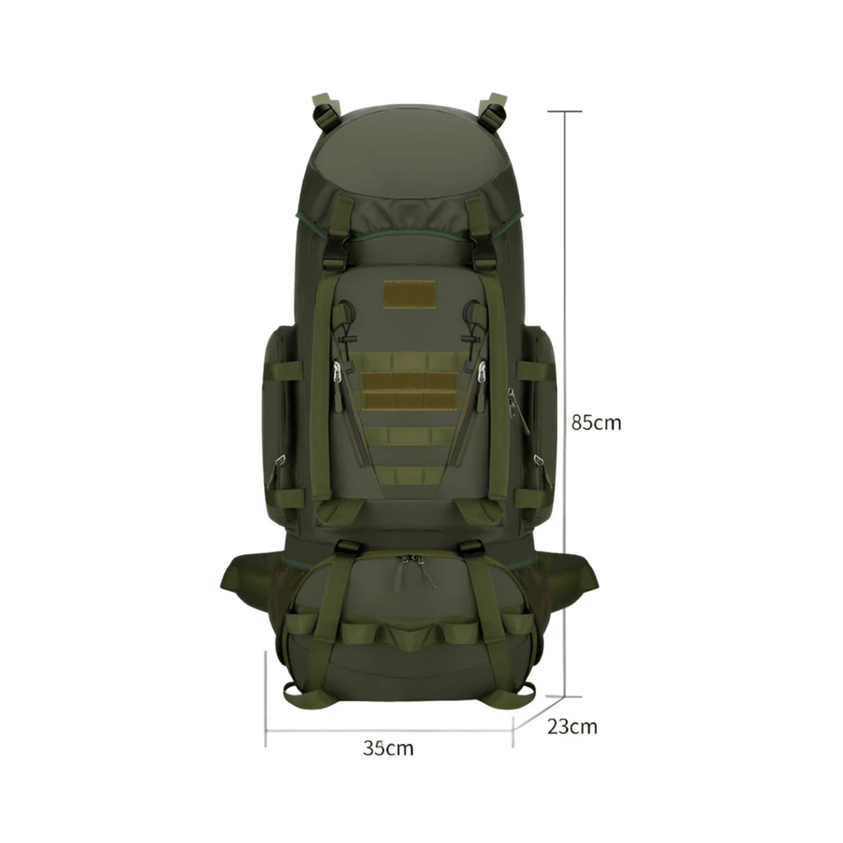 CarryQuest® 90L Titan Waterproof Hiking Backpack – Large Expedition Pack