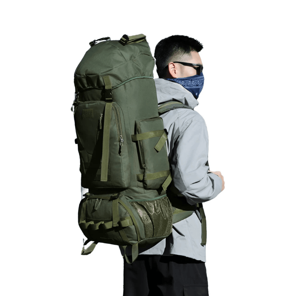 CarryQuest® 90L Titan Waterproof Hiking Backpack – Large Expedition Pack