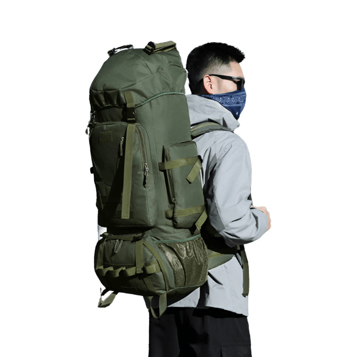 CarryQuest® 90L Titan Waterproof Hiking Backpack – Large Expedition Pack