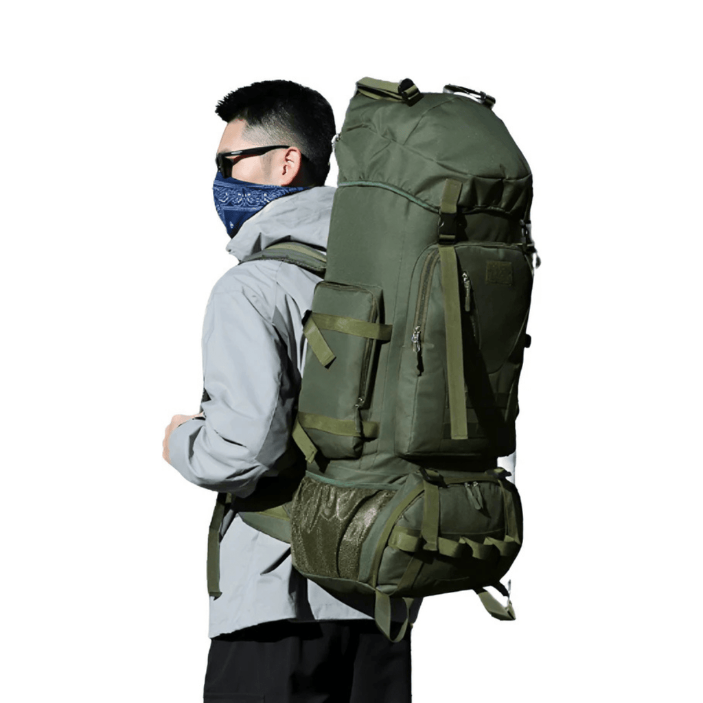 CarryQuest® 90L Titan Waterproof Hiking Backpack – Large Expedition Pack