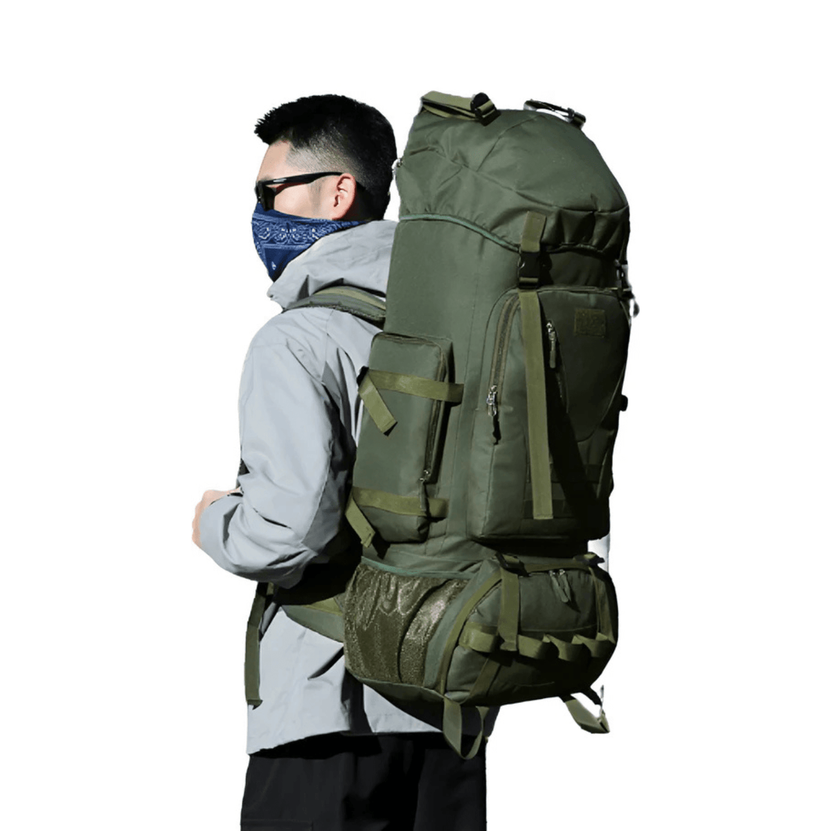 CarryQuest® 90L Titan Waterproof Hiking Backpack – Large Expedition Pack