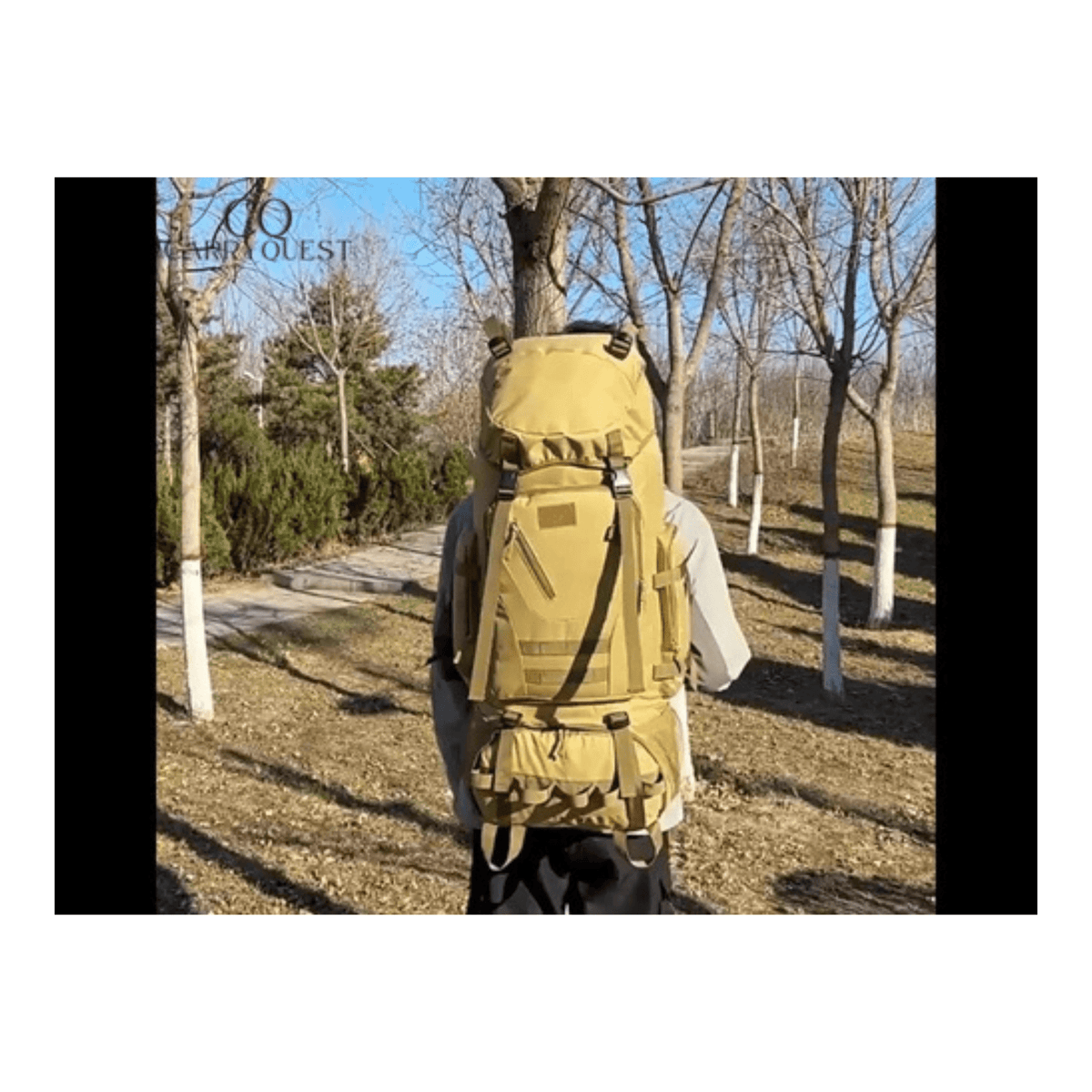 CarryQuest® 90L Titan Waterproof Hiking Backpack – Large Expedition Pack