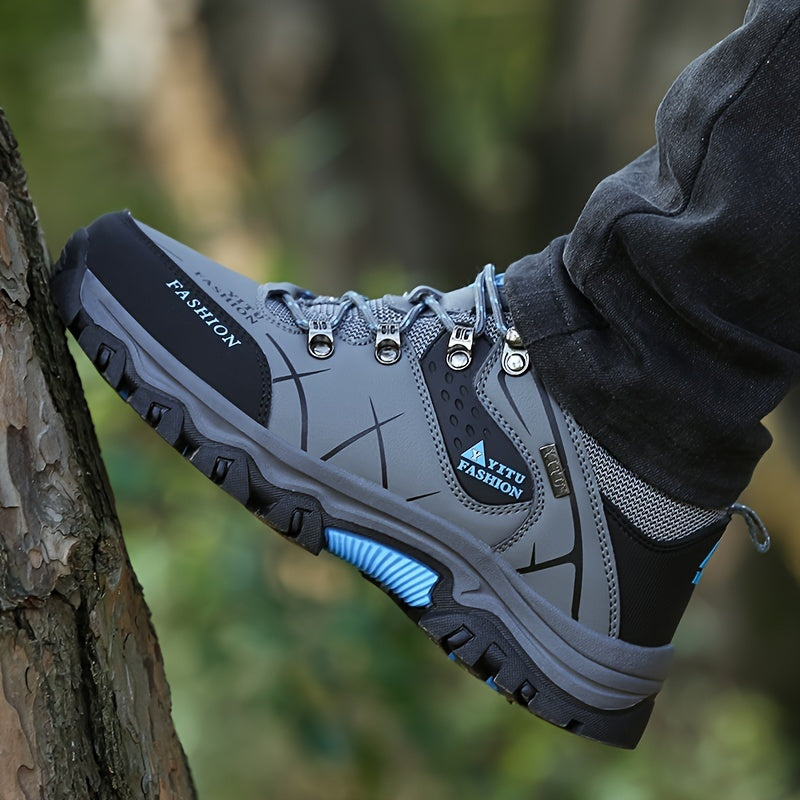 High-Top Anti-Slip Walking Shoes – All-Weather Trail Ready
