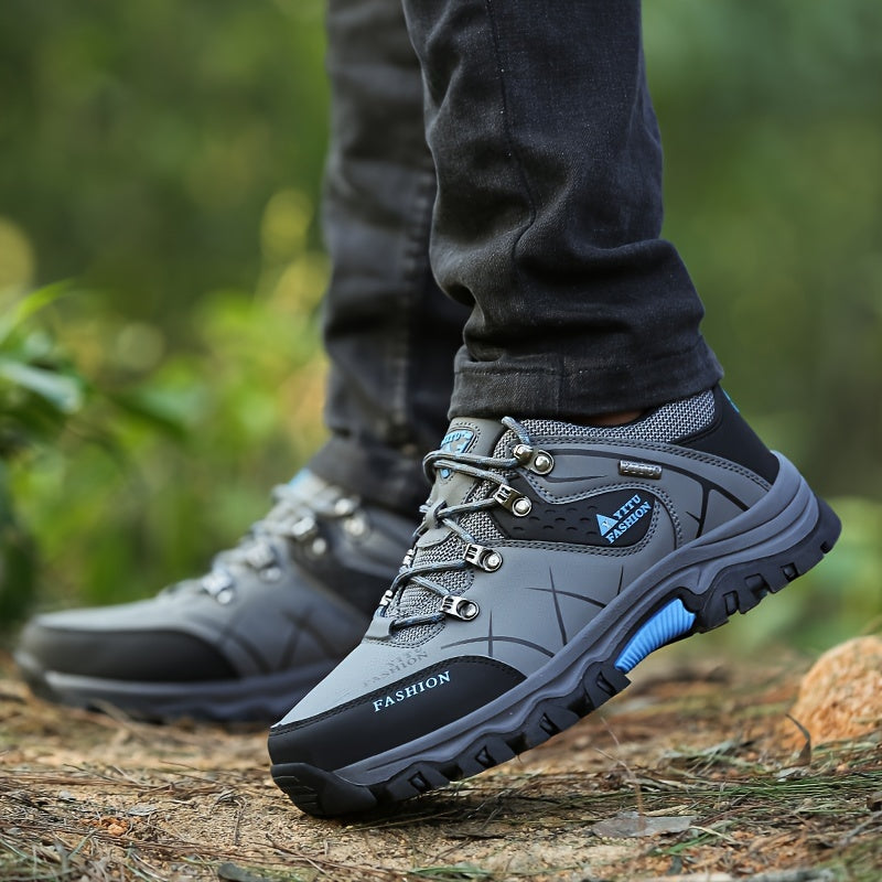 High-Top Anti-Slip Walking Shoes – All-Weather Trail Ready