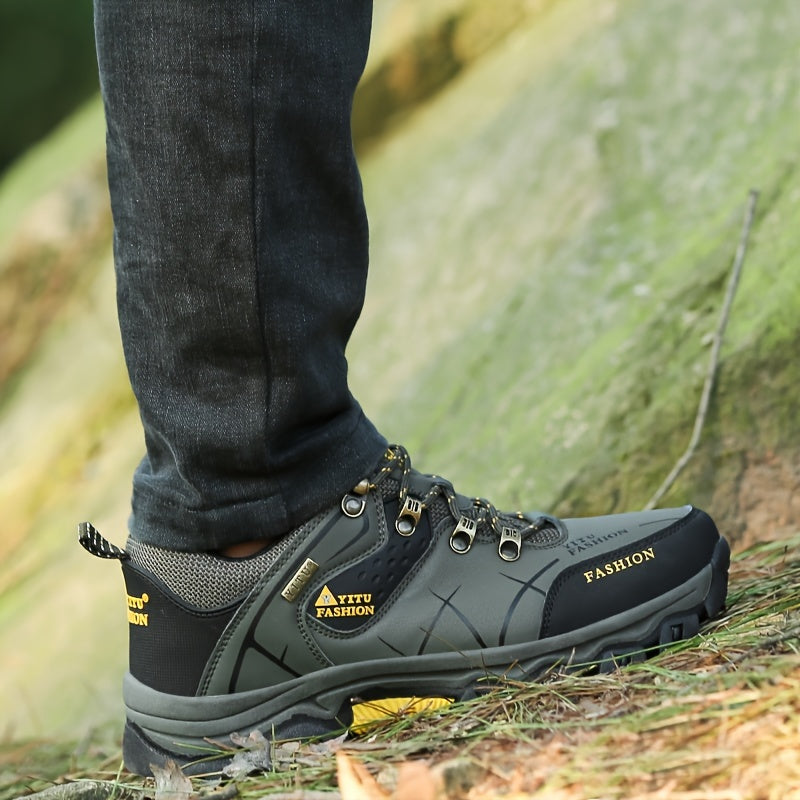 High-Top Anti-Slip Walking Shoes – All-Weather Trail Ready