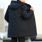 Men's Long Tommy Coat - Stylish and Versatile
