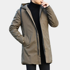 Men's Long Tommy Coat - Stylish and Versatile